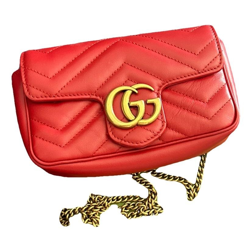 Marmont leather clutch bag