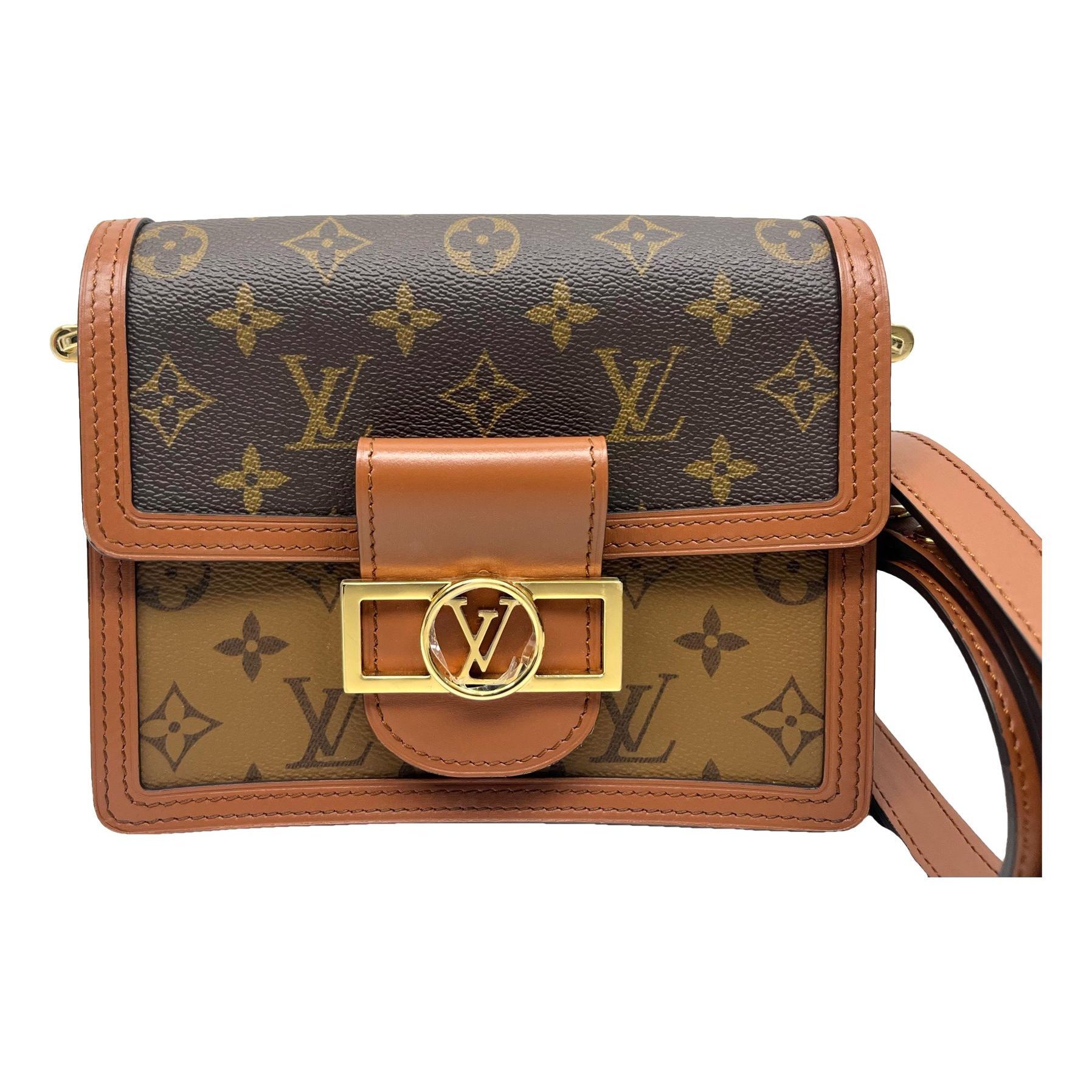 Dauphine leather crossbody bag