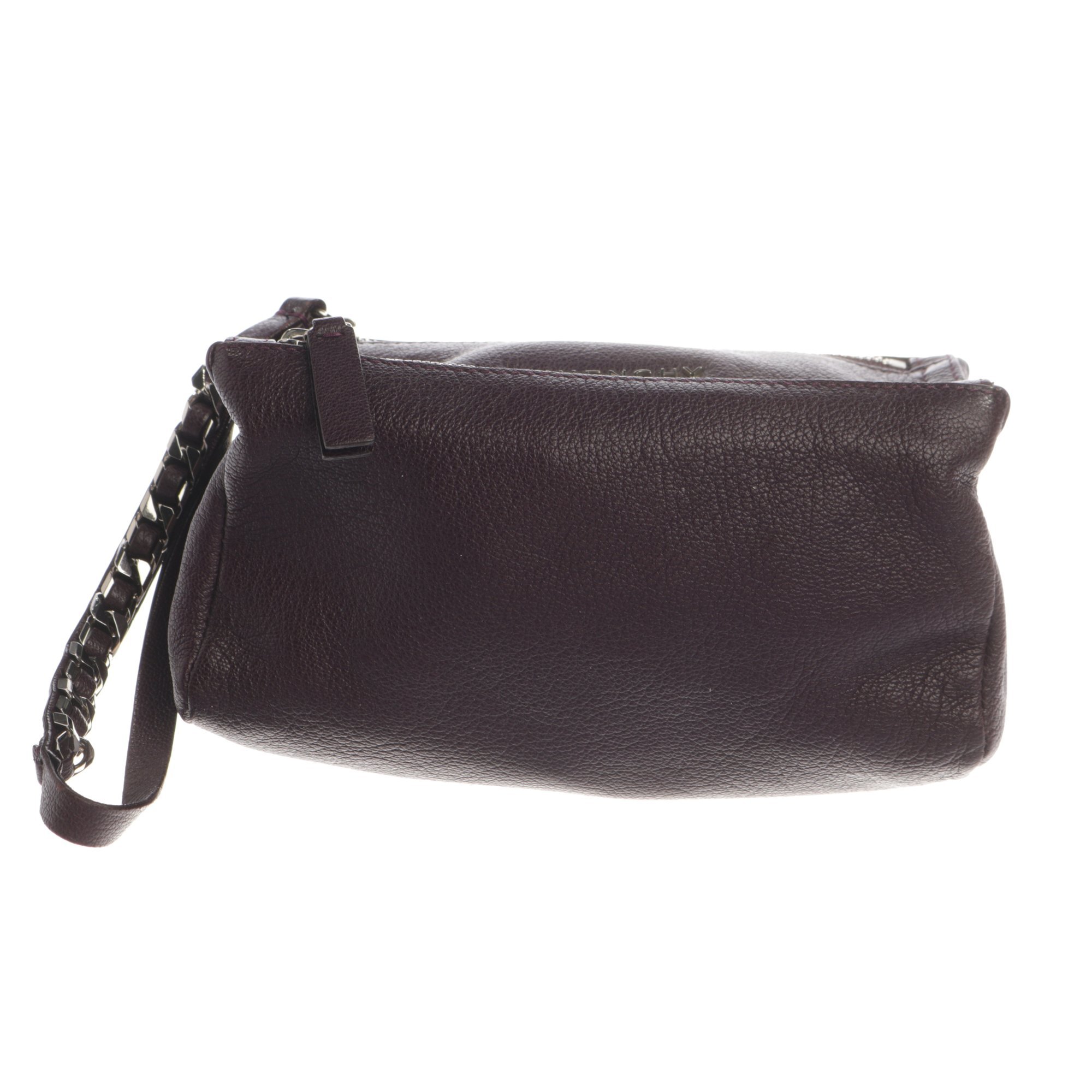 Leather clutch bag