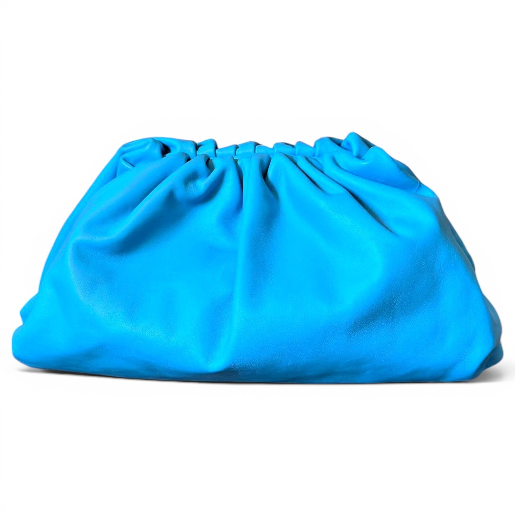 Pouch leather clutch bag