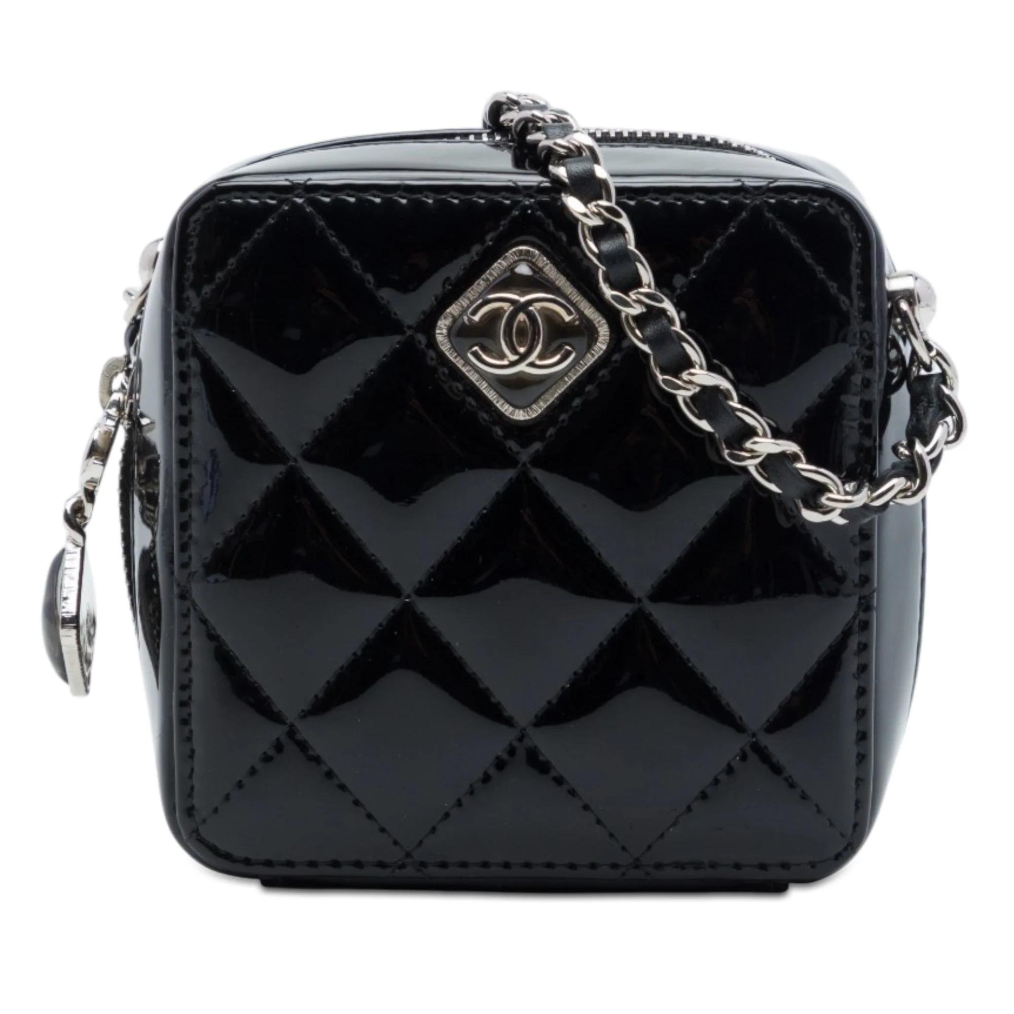 Patent leather handbag