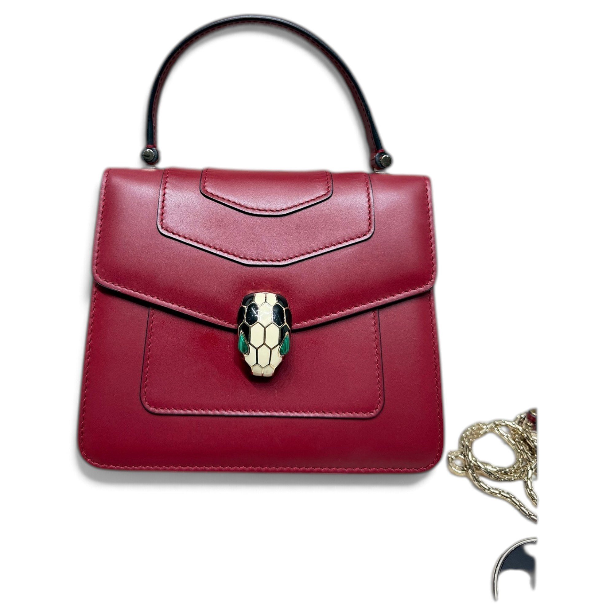 Serpenti leather crossbody bag