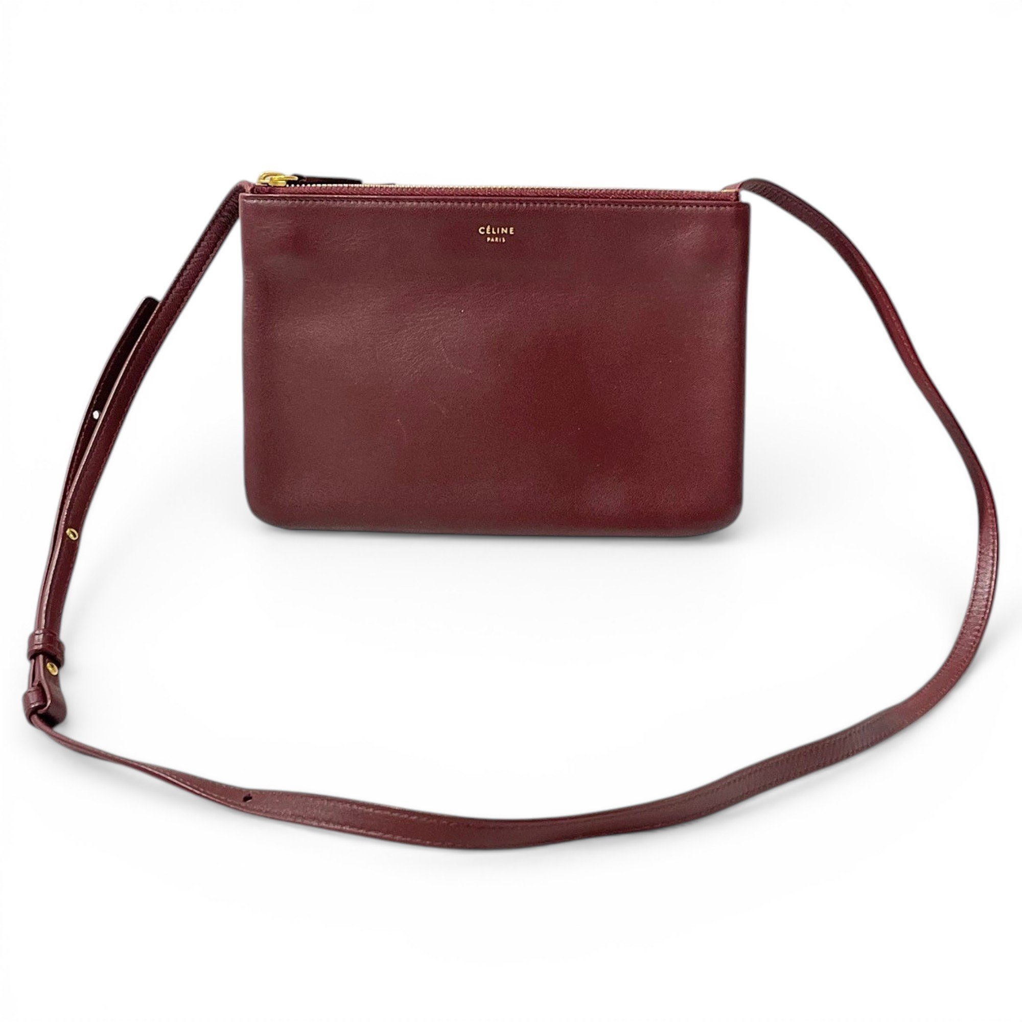 Trio leather crossbody bag