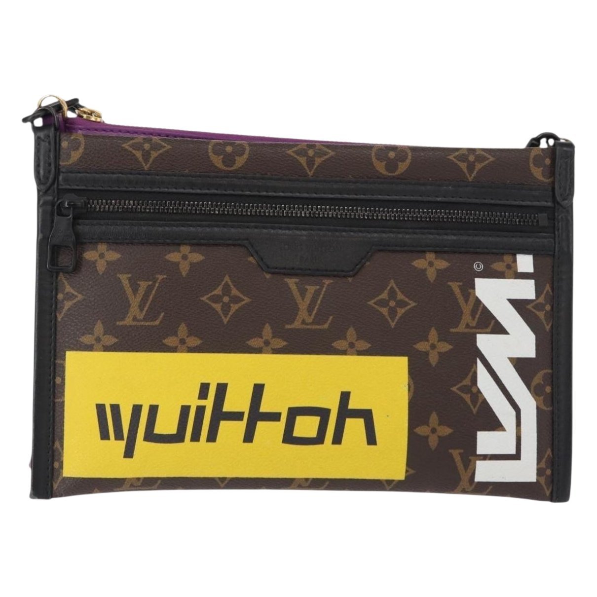 Double V cloth handbag
