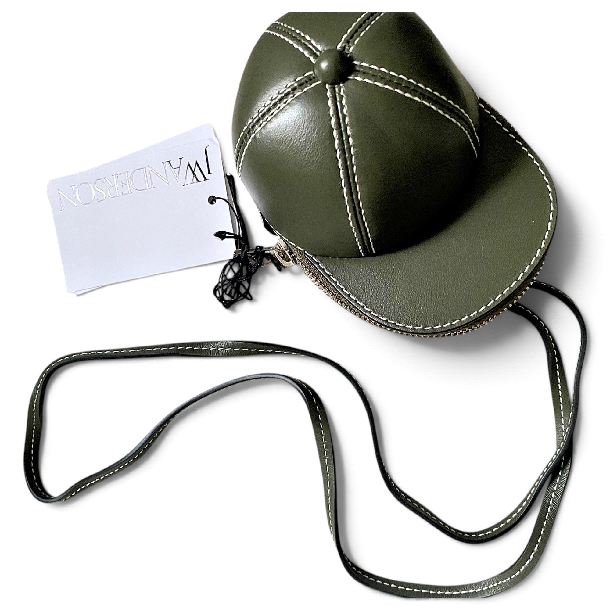 JW Anderson Cap leather crossbody bag