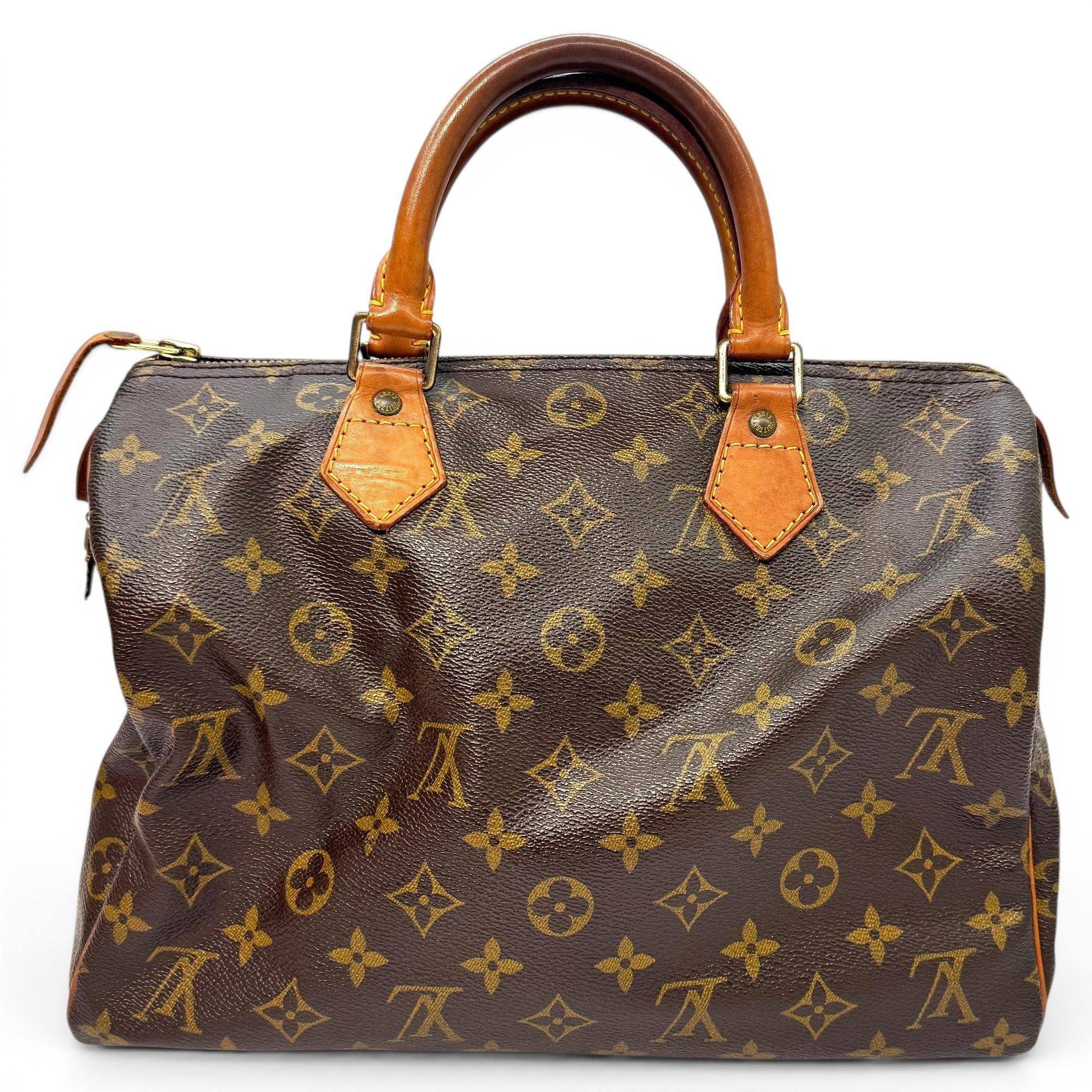 Speedy leather handbag