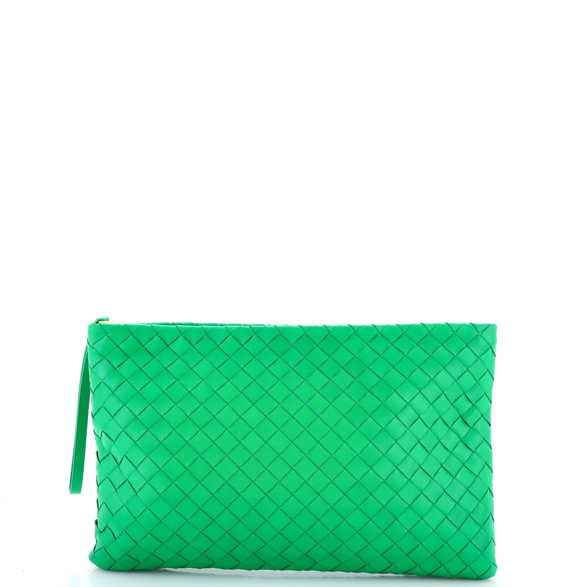 Zip Portfolio Pouch Intrecciato Nappa