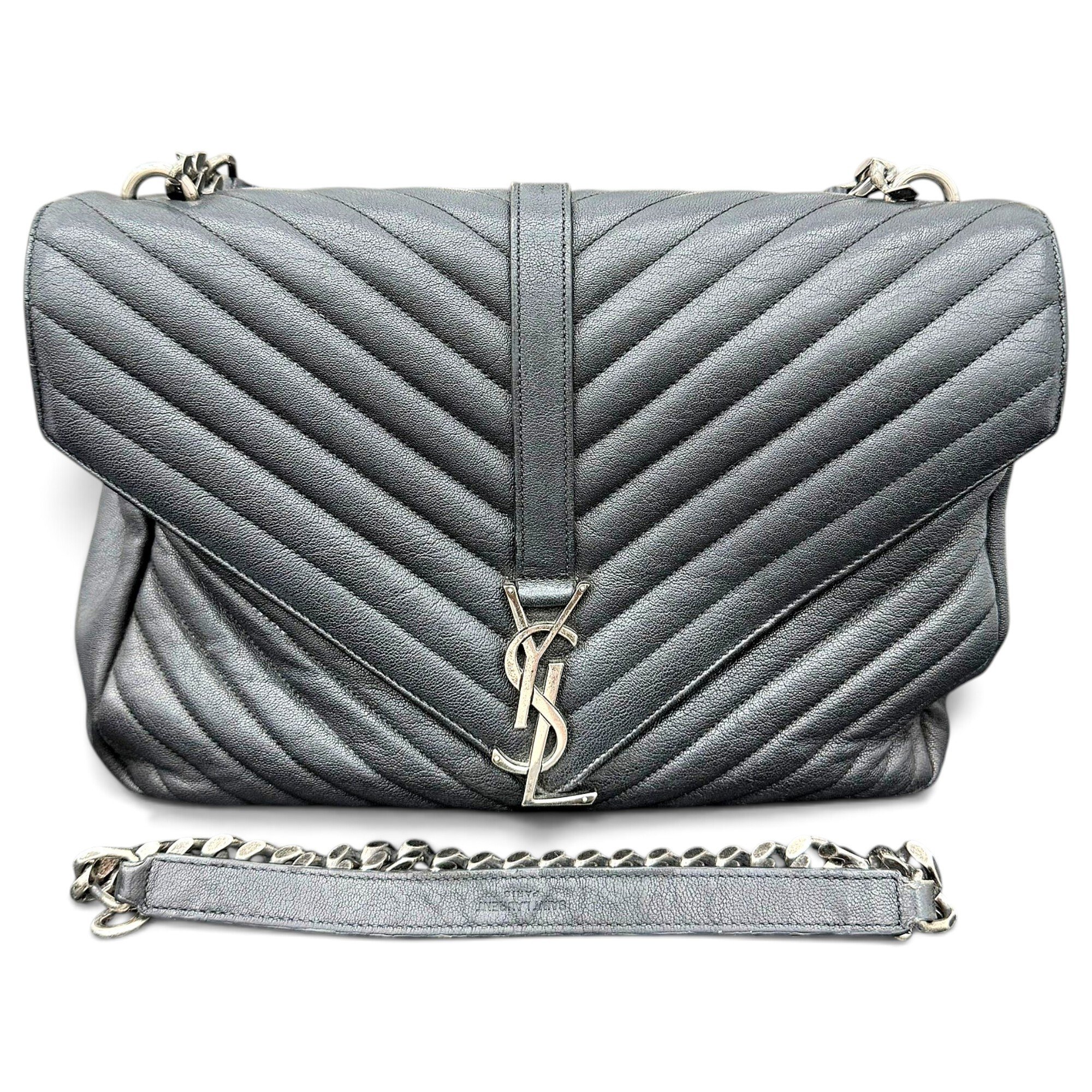 Collége monogramme leather handbag