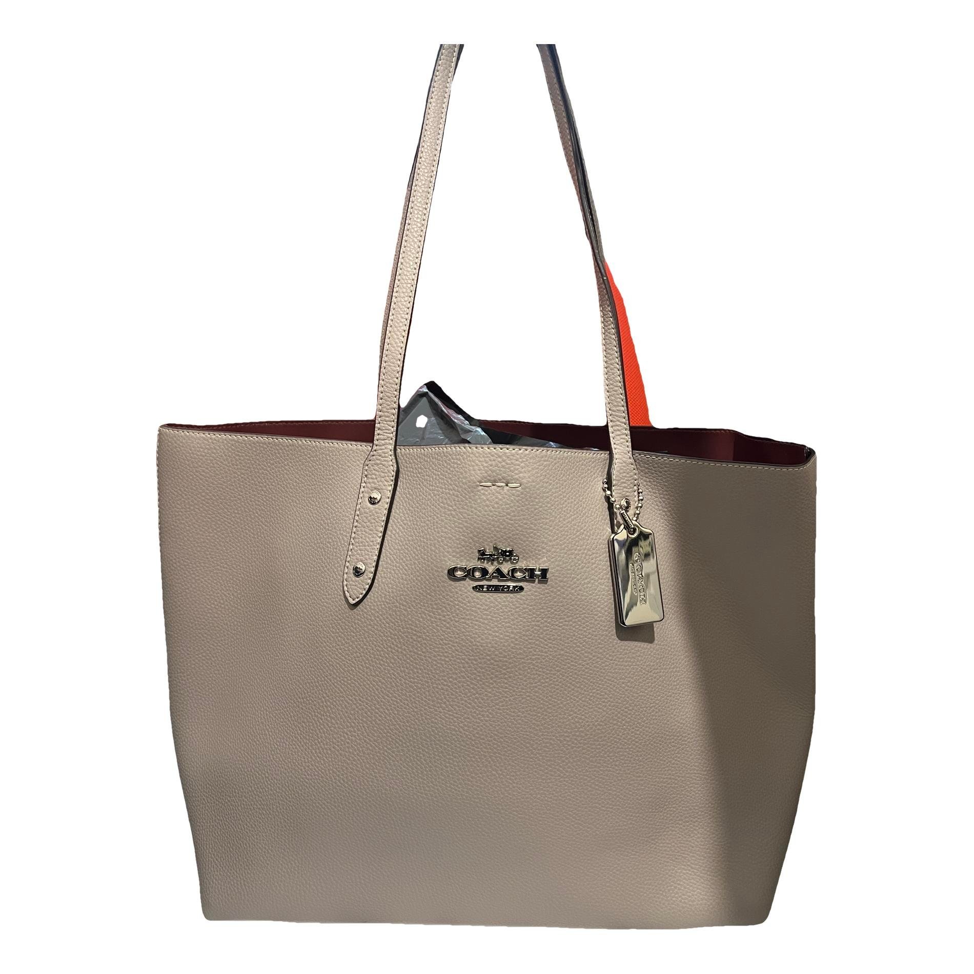 Leather tote