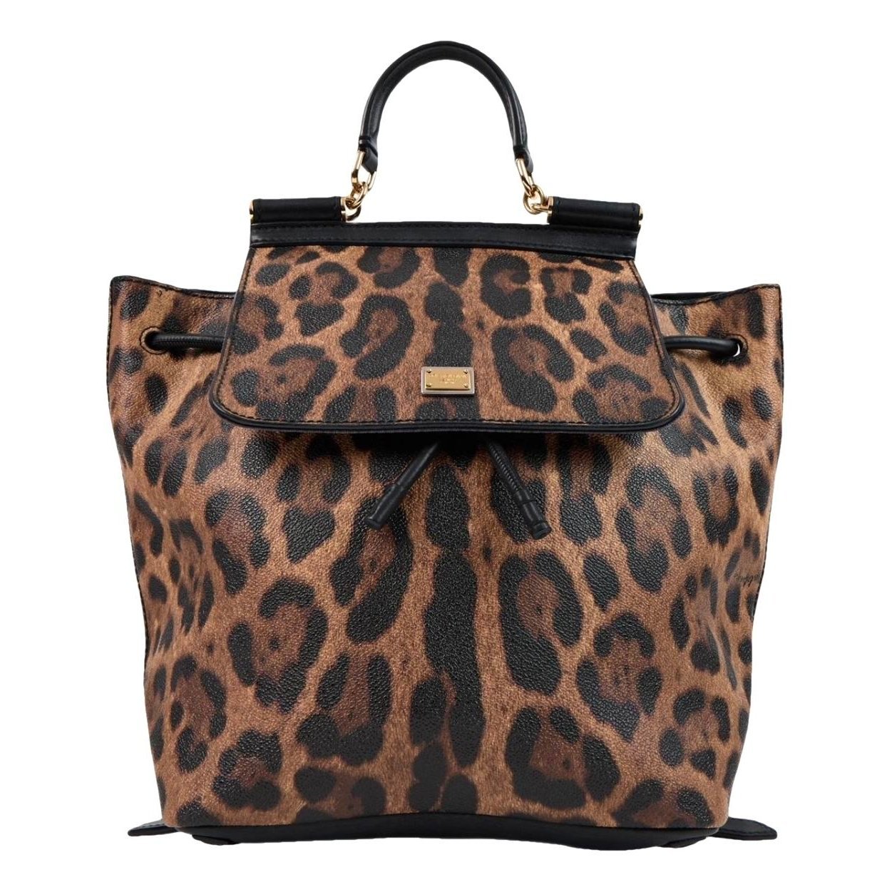 Leather backpack