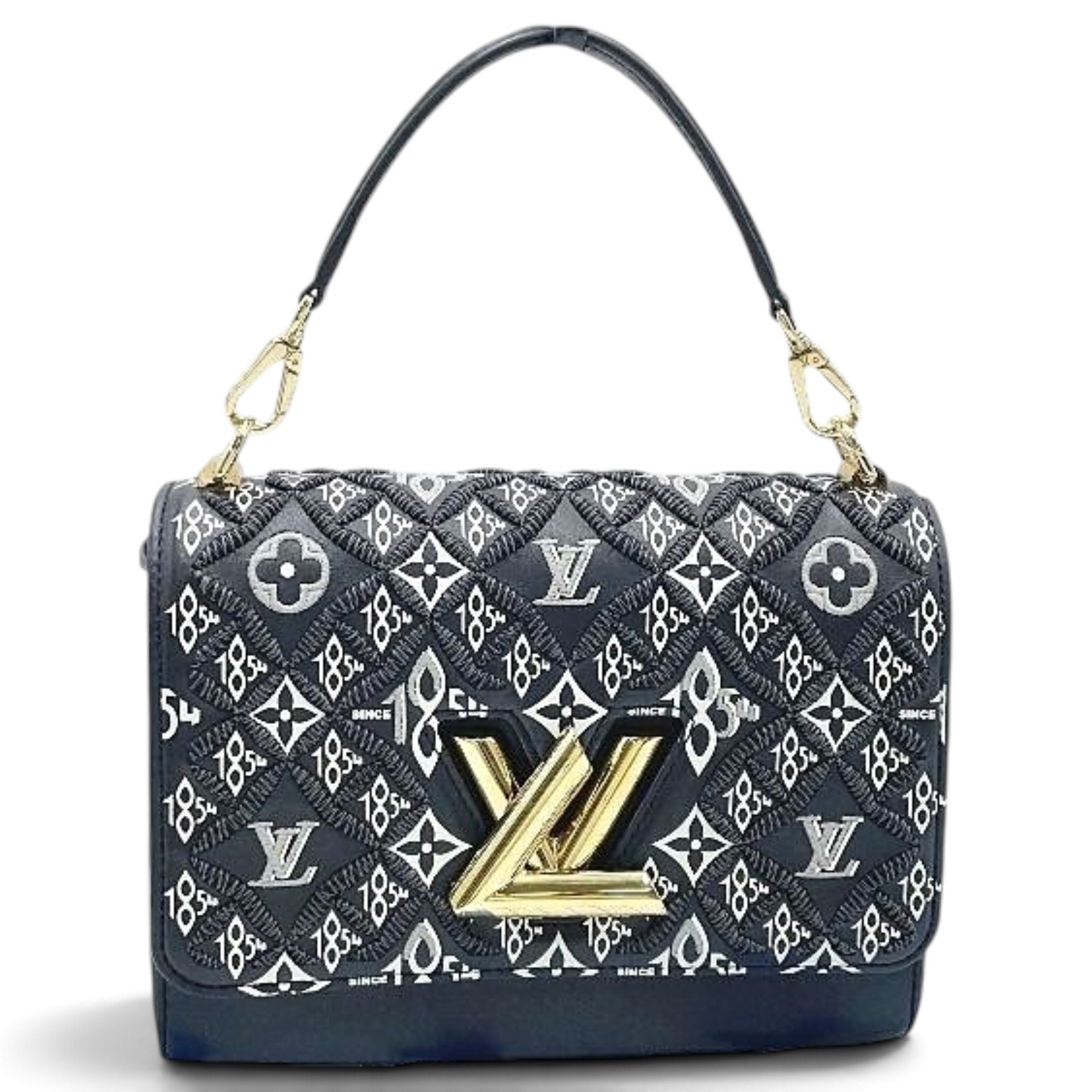 Twist leather handbag