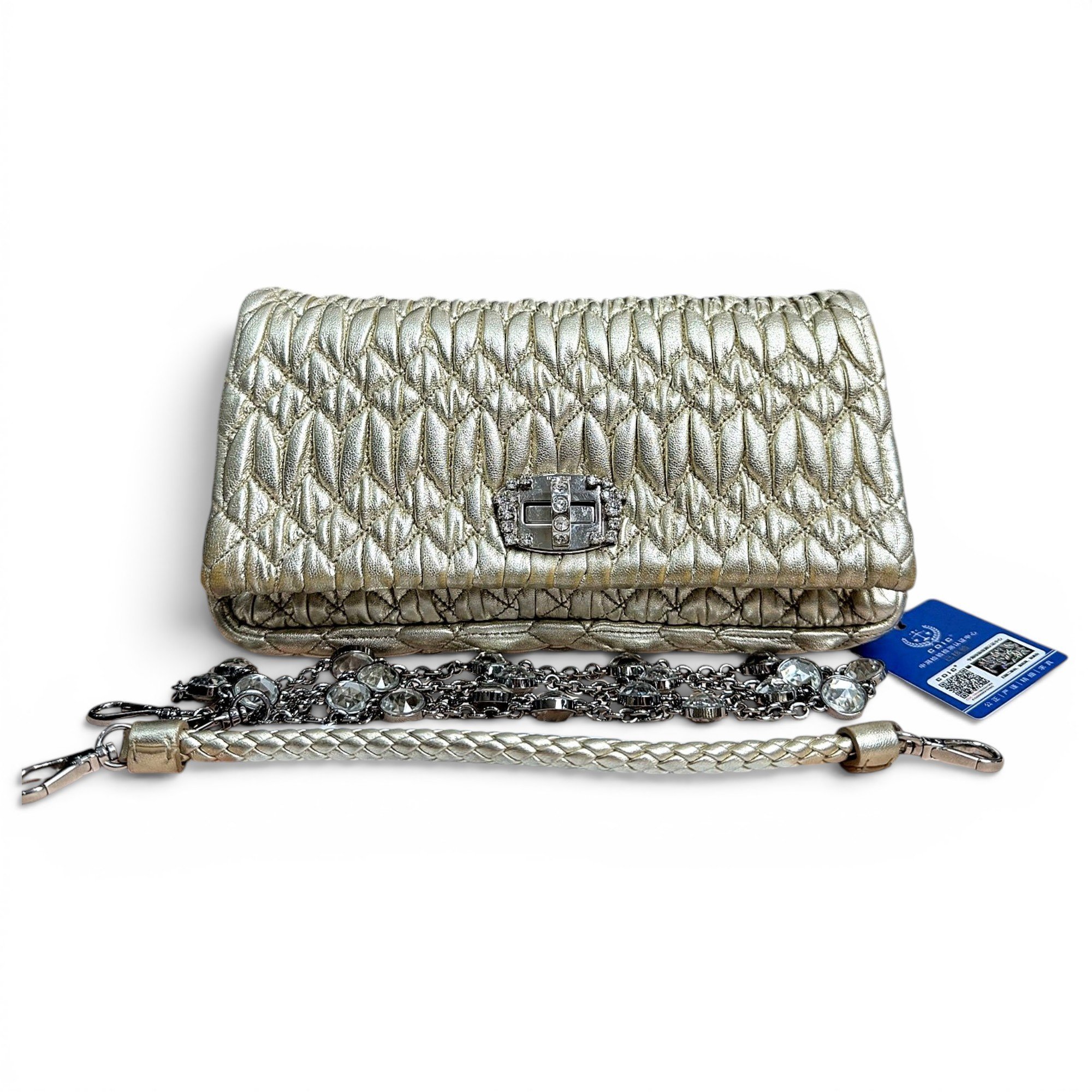 Miu Miu Matelassé leather handbag