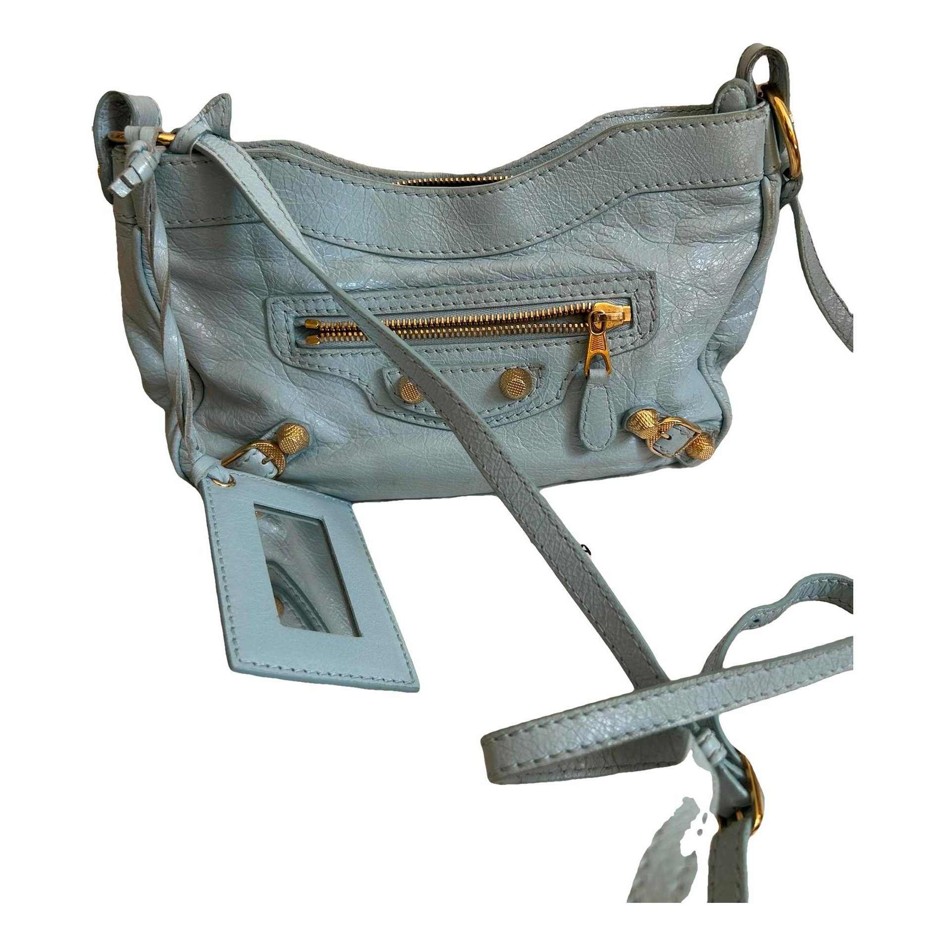 City leather handbag