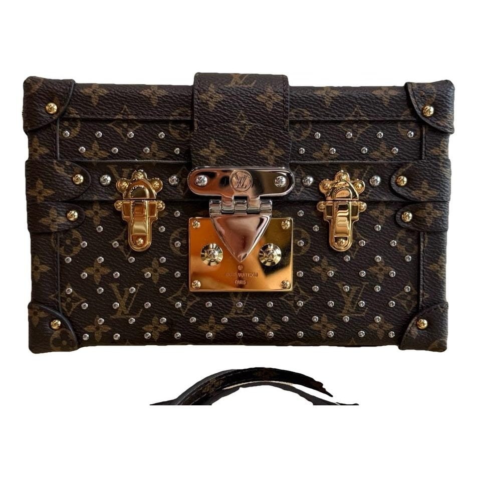 Petite Malle vinyl crossbody bag