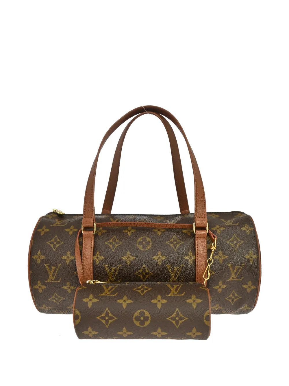 1995 30 Papillon Monogram-pattern East-West bag