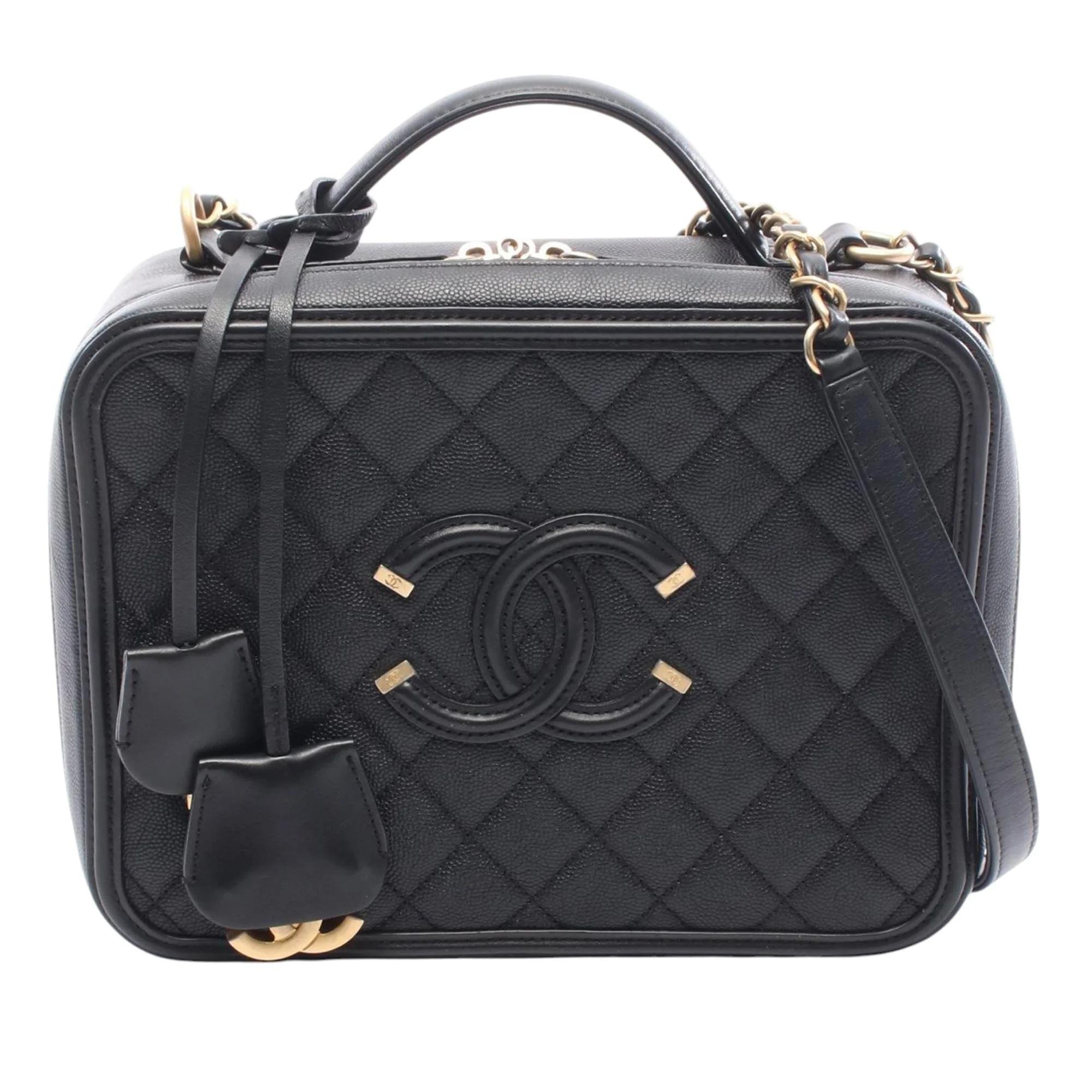 Vanity leather handbag
