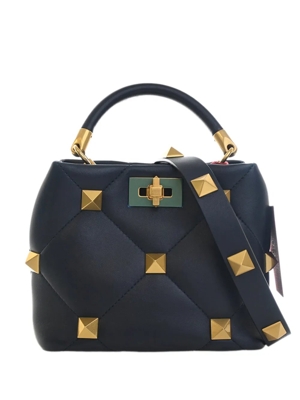 Valentino Garavani 2018-2026 Small Nappa Roman Stud The Handle Bag satchel