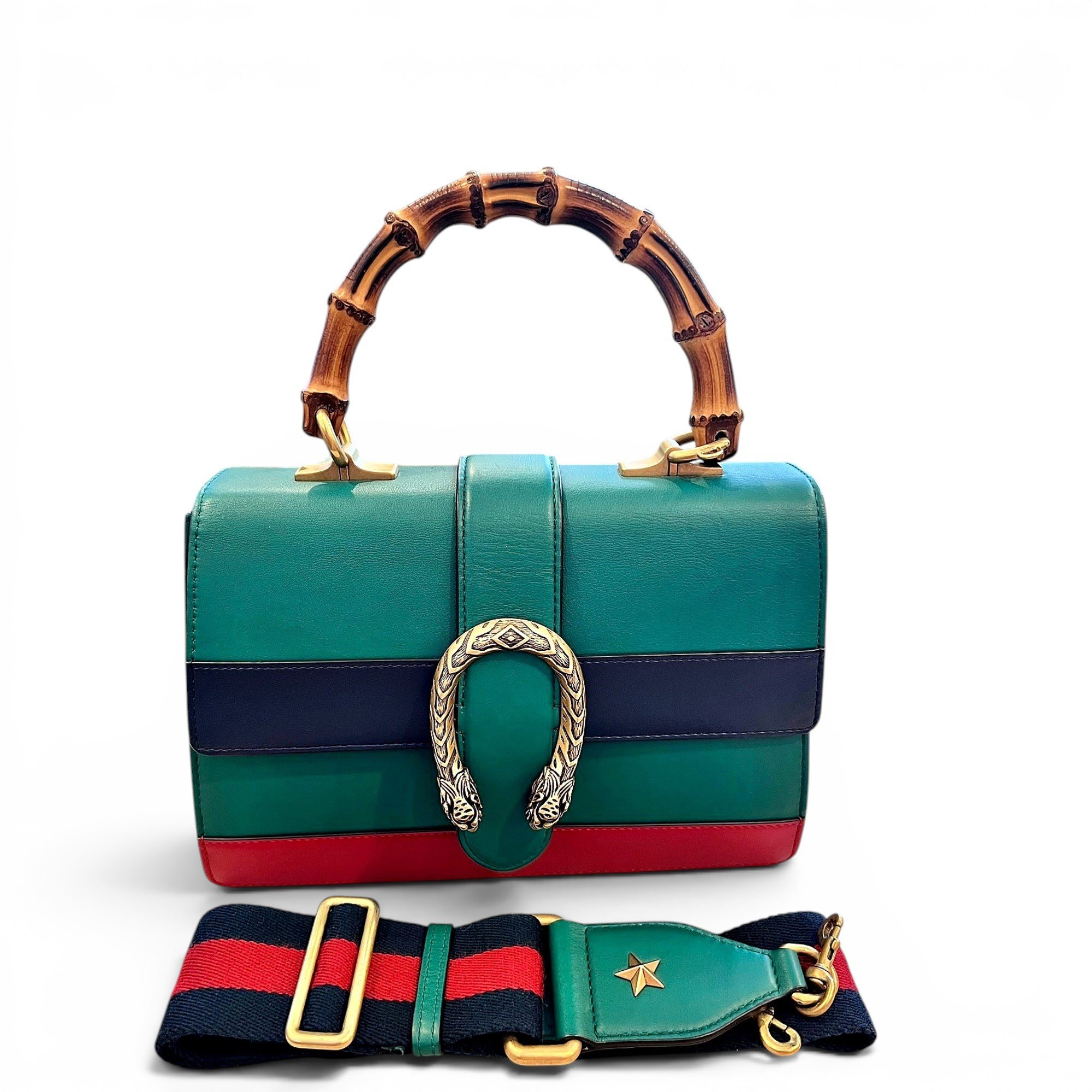 Dionysus Bamboo leather crossbody bag