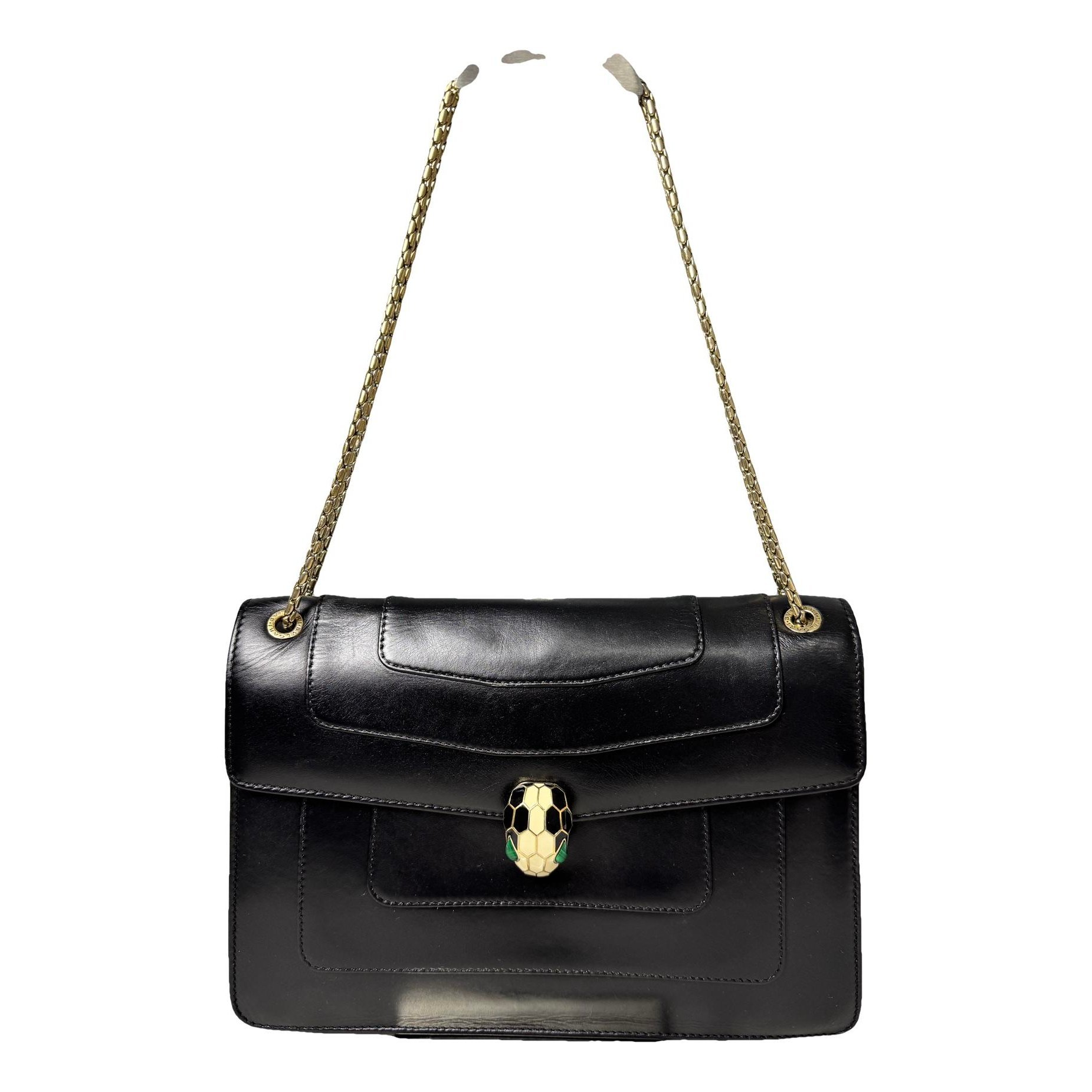 Serpenti leather handbag