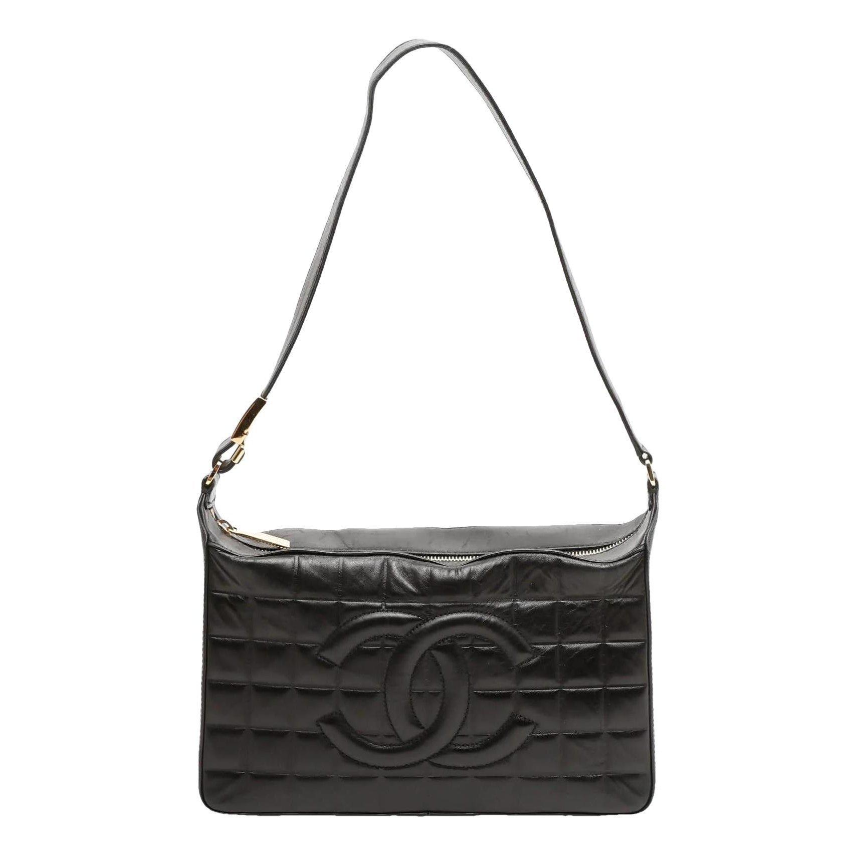 East West Chocolate Bar leather handbag