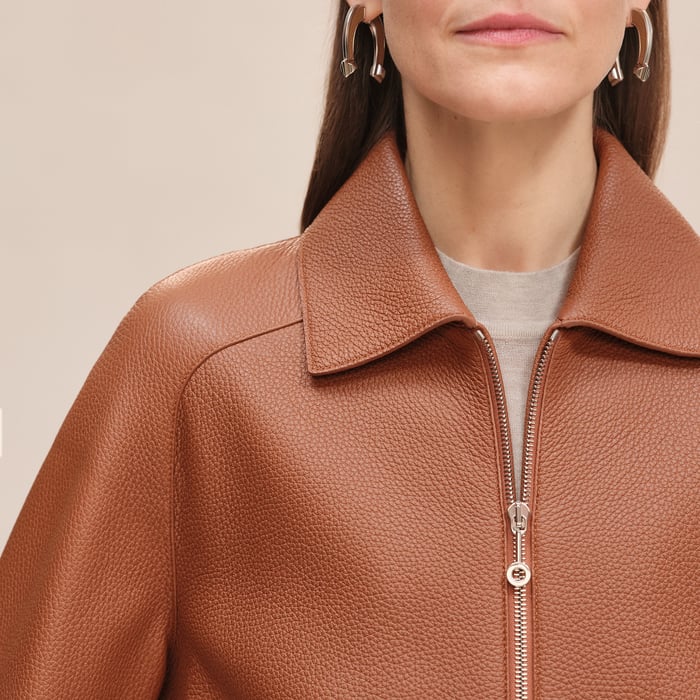 Marron Fauve Short Jacket