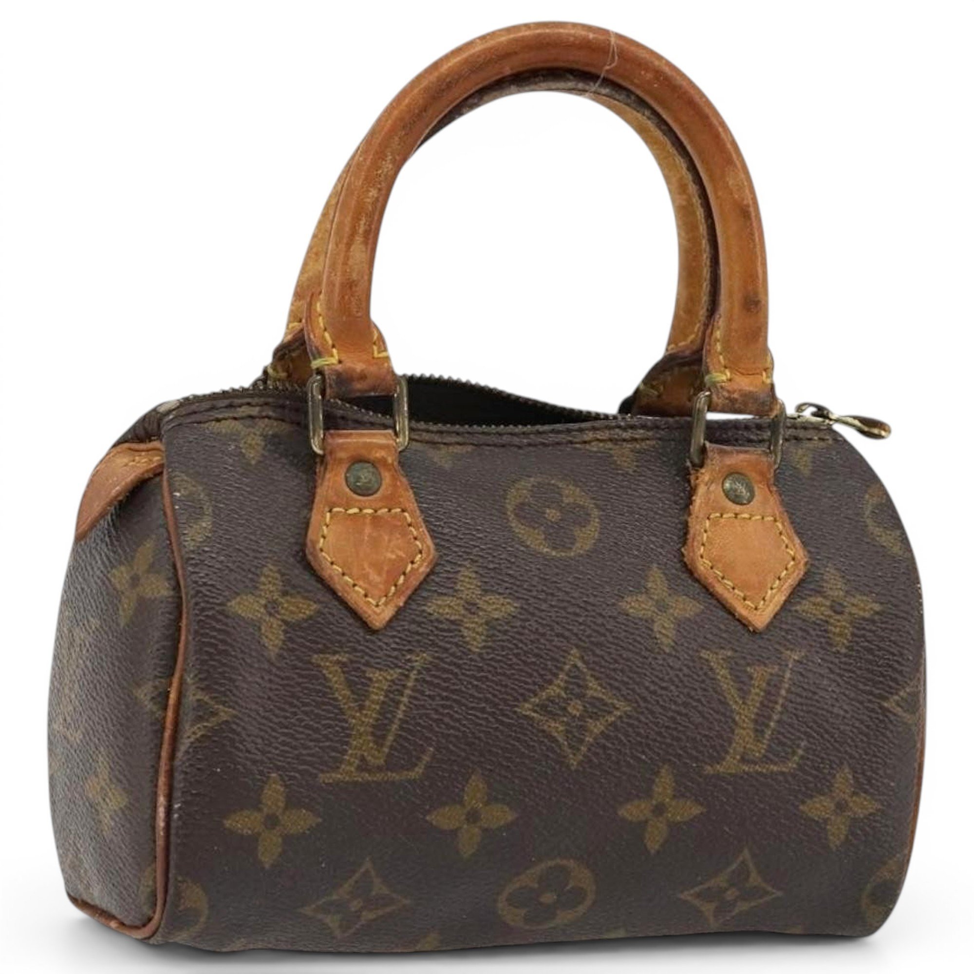 Louis Vuitton Nano Speedy / Mini HL leather handbag