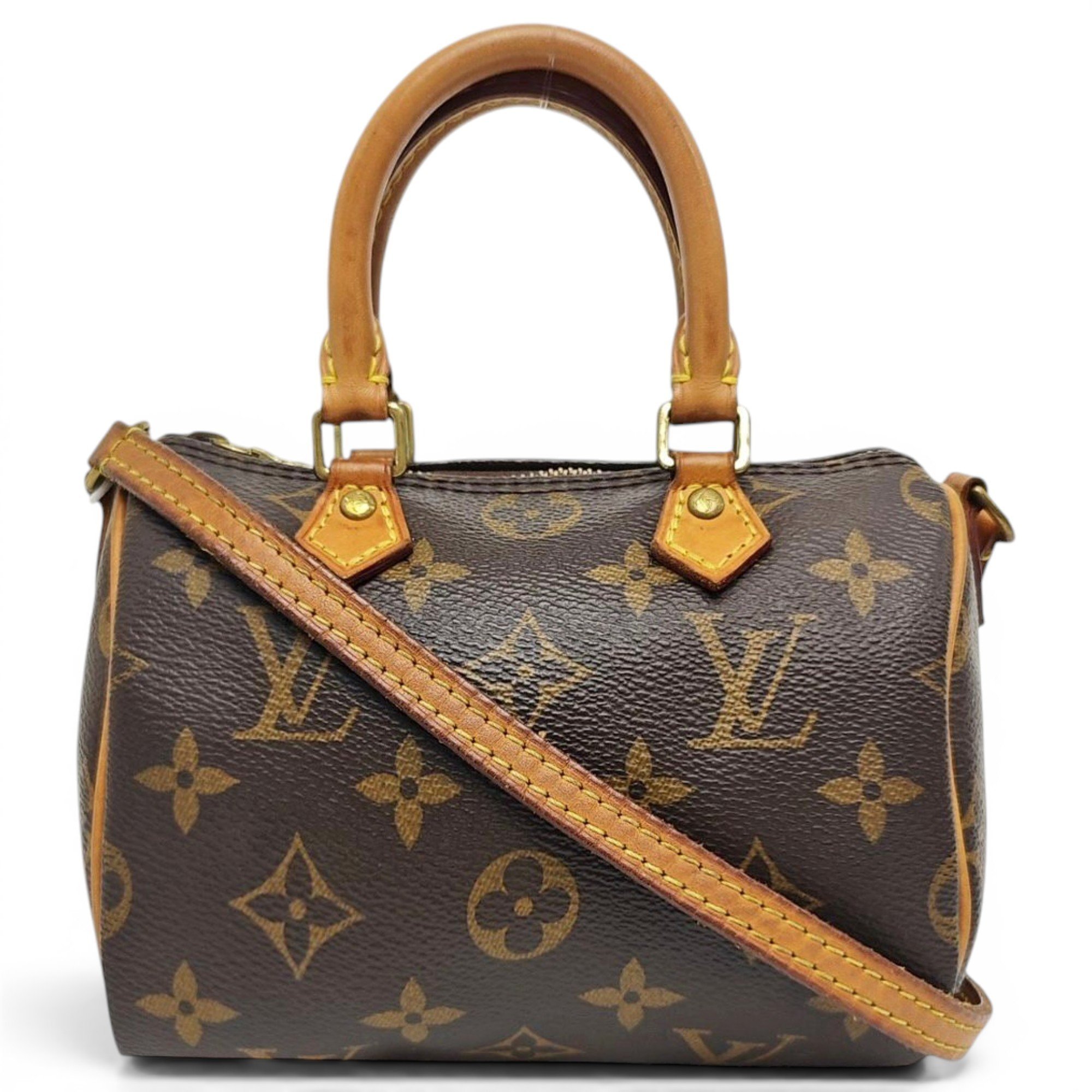 Nano Speedy / Mini HL leather handbag