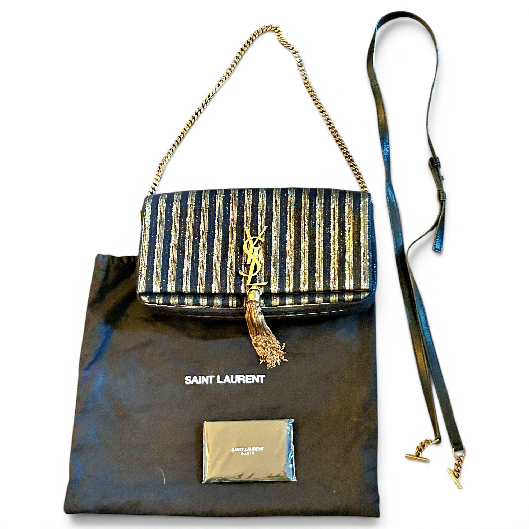 Reversible kate leather crossbody bag