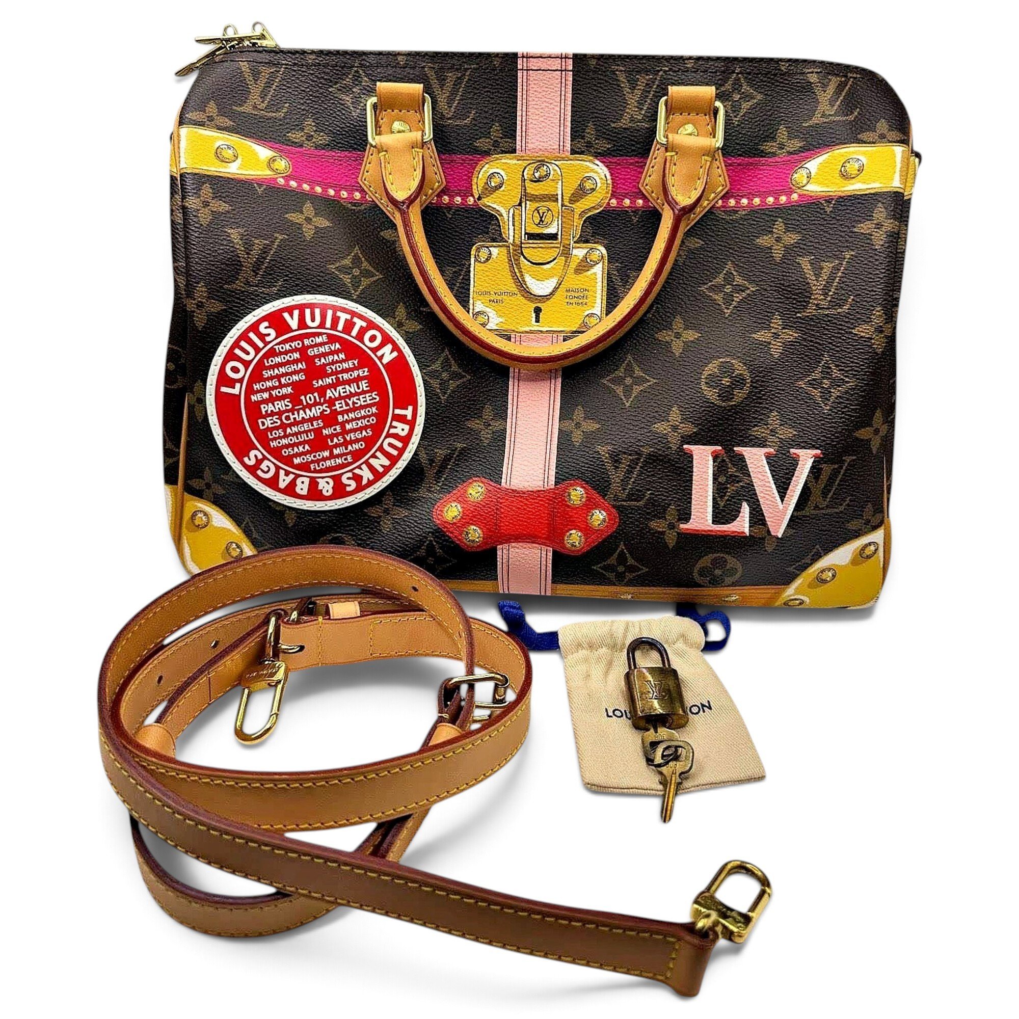 Speedy Bandoulière leather handbag