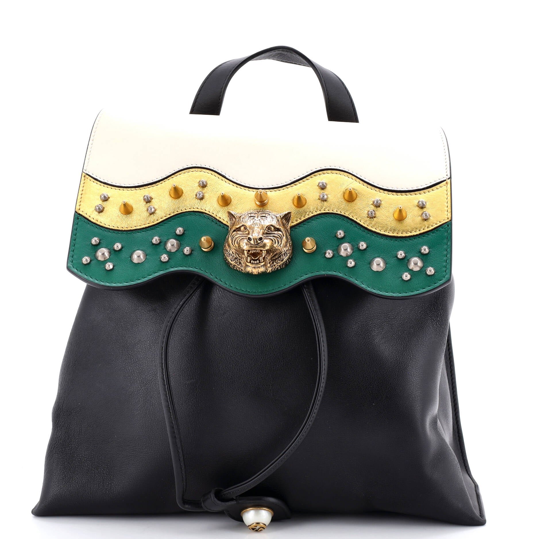 Gucci Animalier Malin Backpack Studded Leather Medium