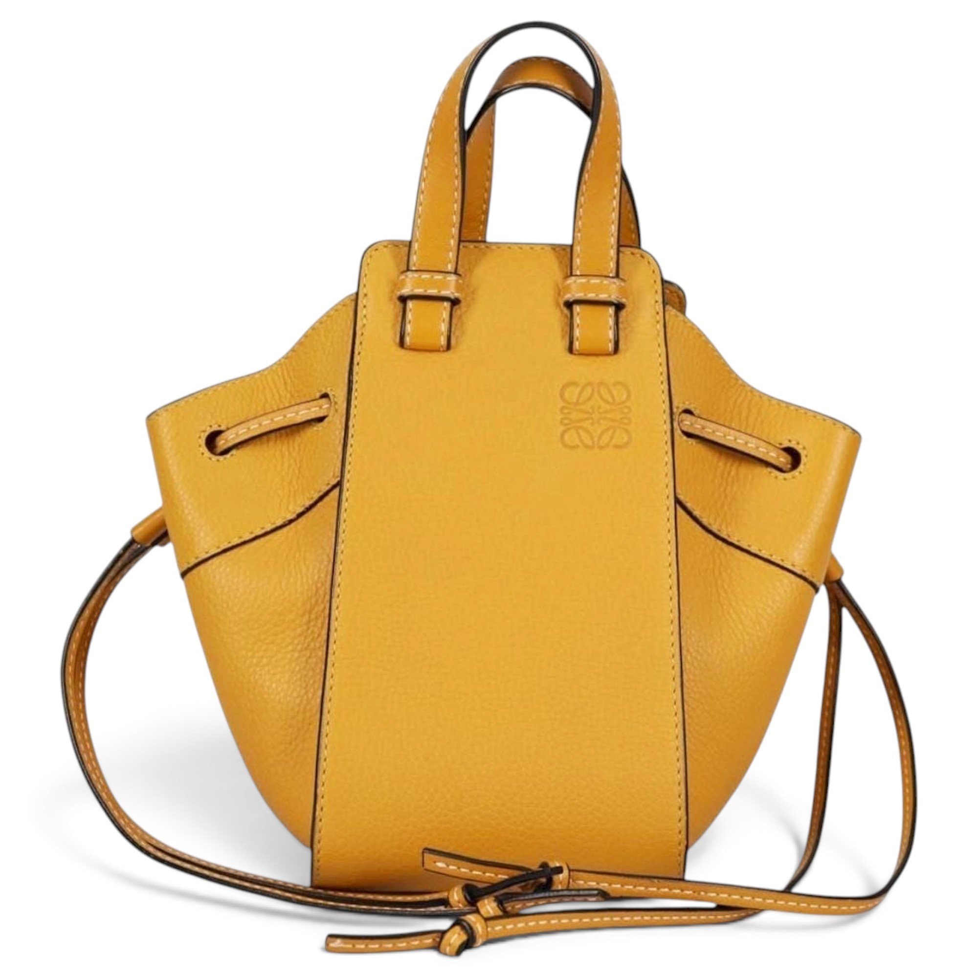 Hammock leather handbag