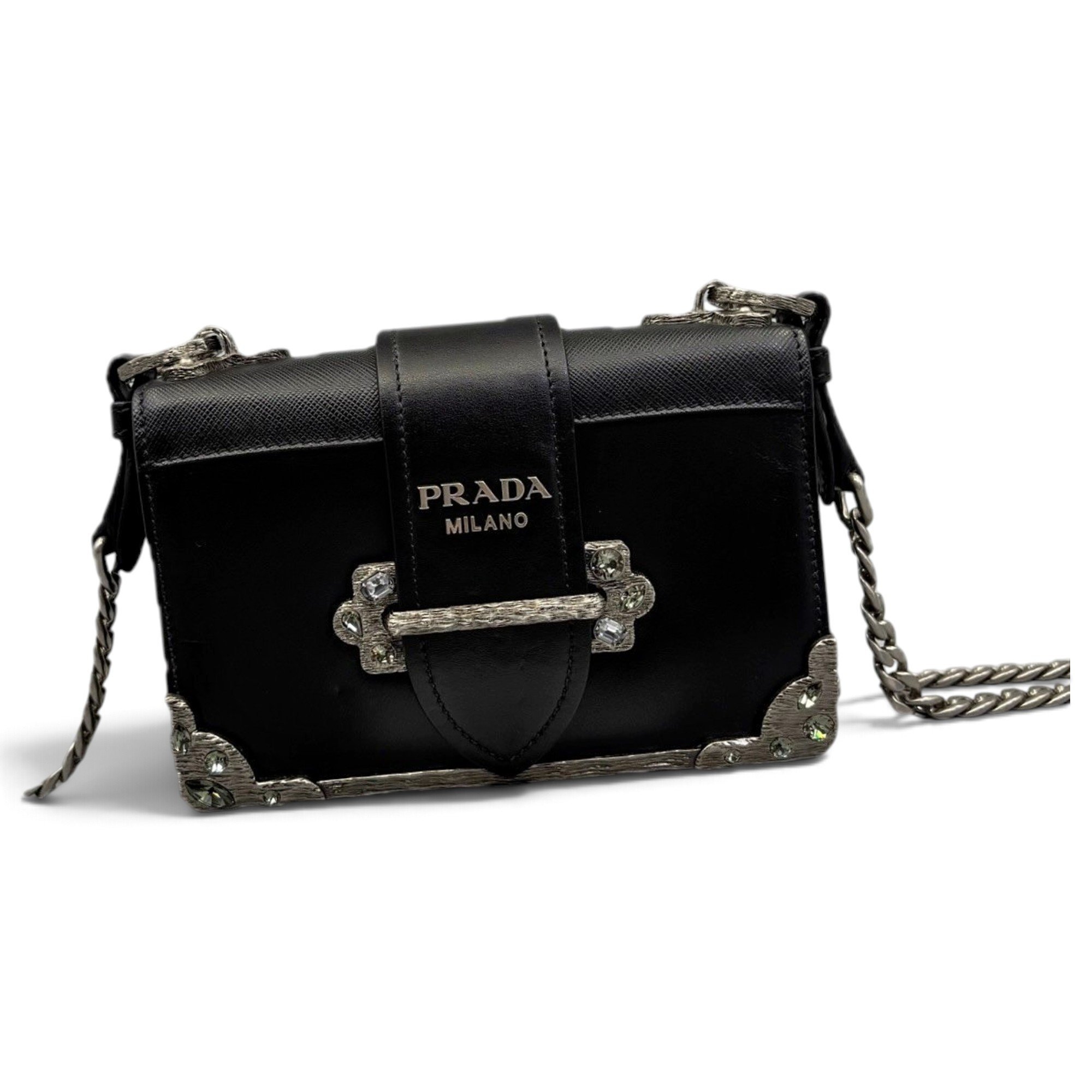 Cahier leather handbag