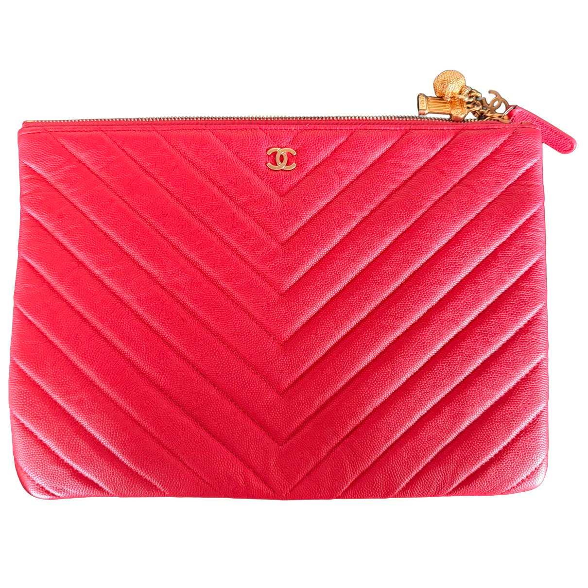 2.55 leather clutch bag