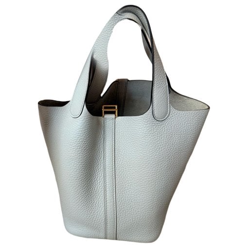 Picotin leather tote