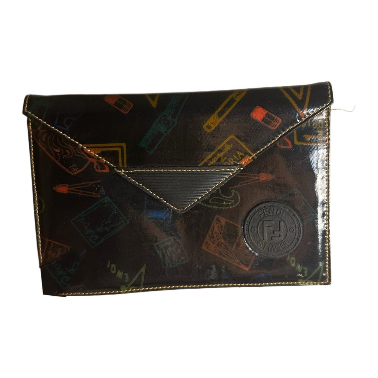 Vinyl clutch bag