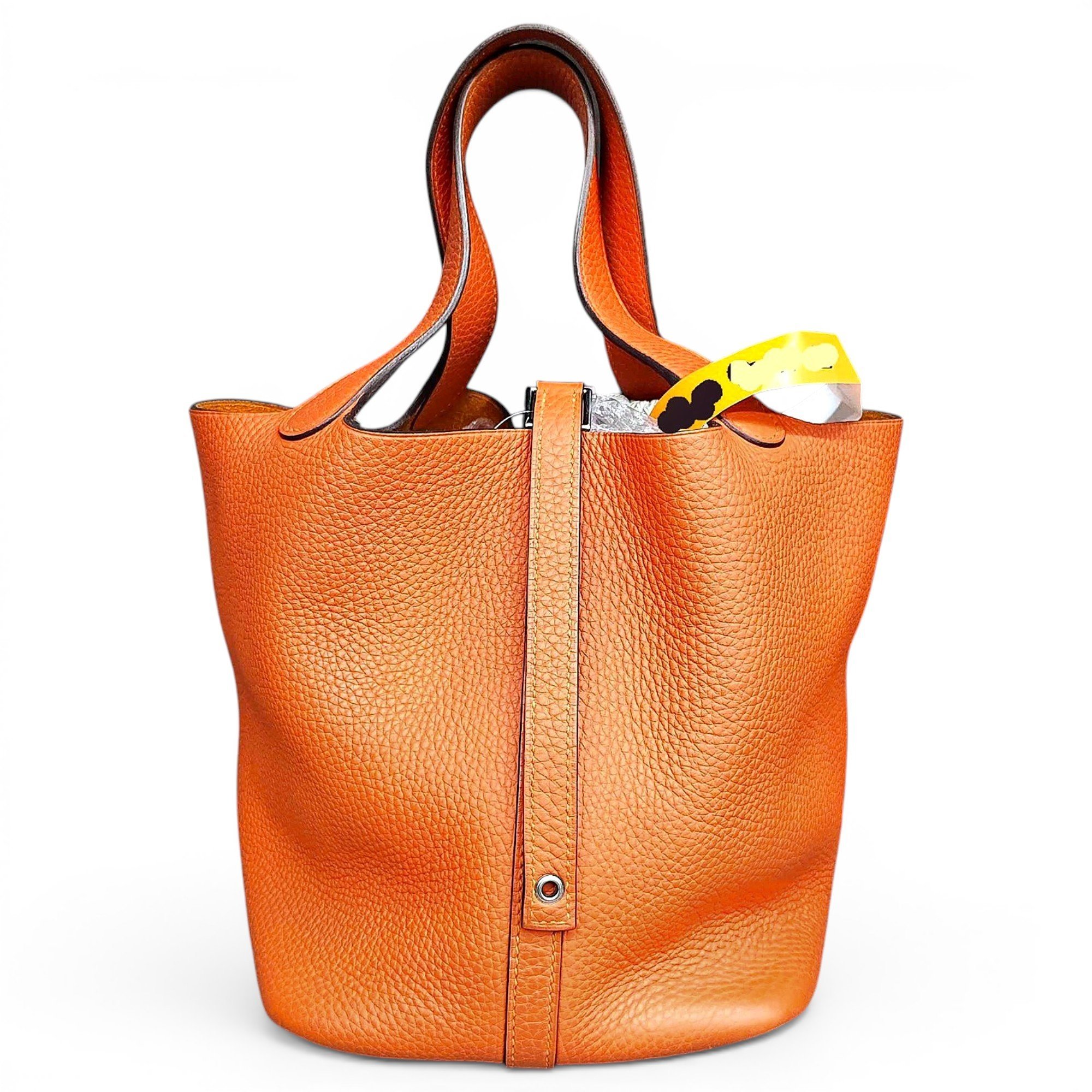 Picotin leather handbag