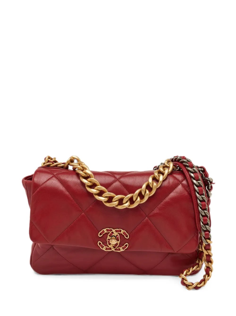 2020 large Chanel 19 quilted shoulder bag