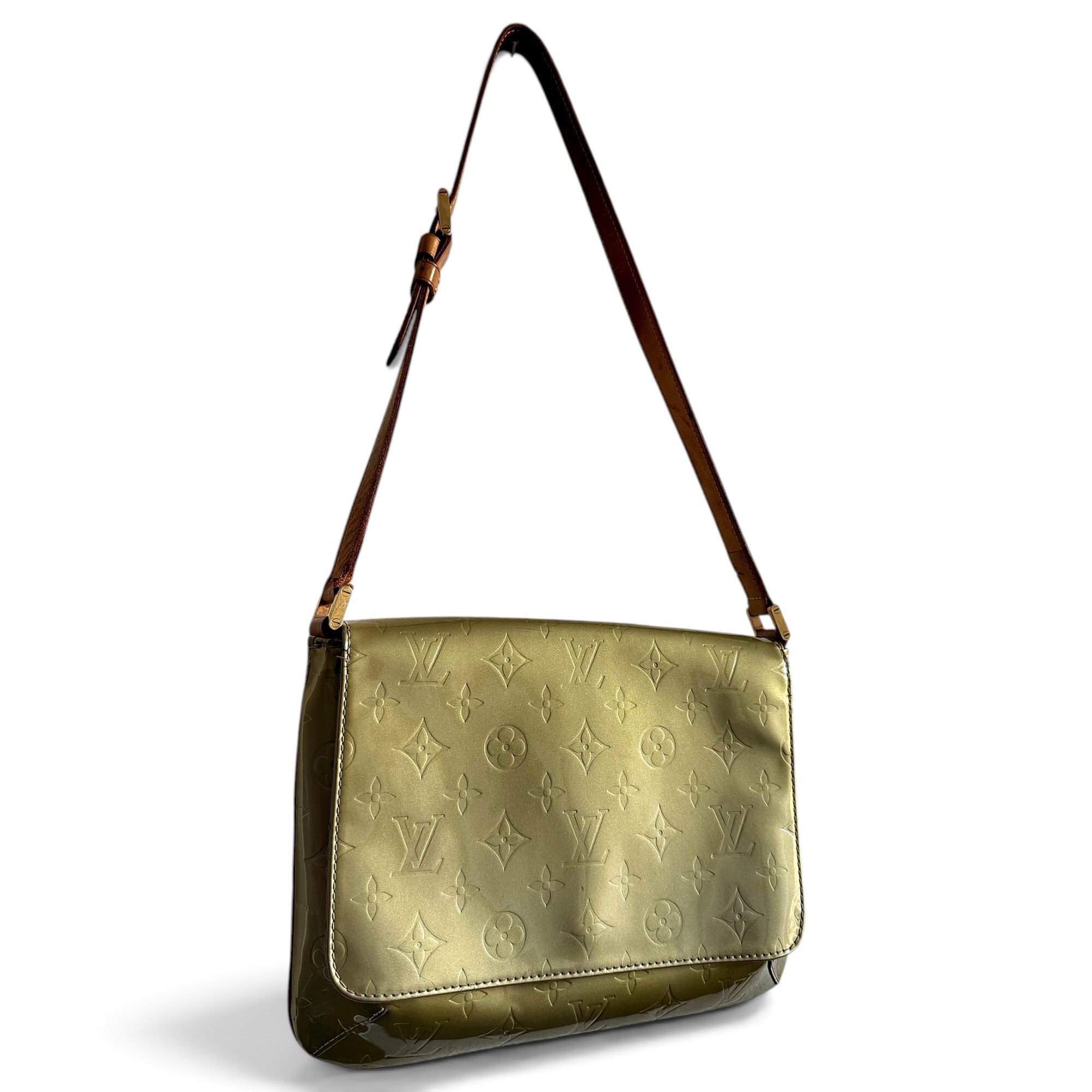 Thompson patent leather crossbody bag