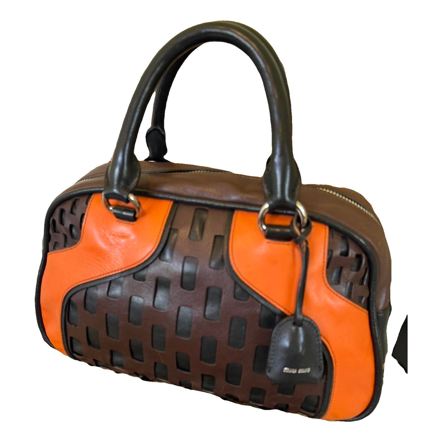 Vitello leather bowling bag