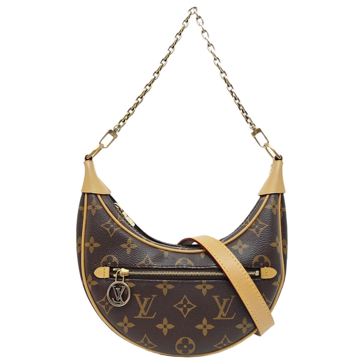 Loop leather crossbody bag