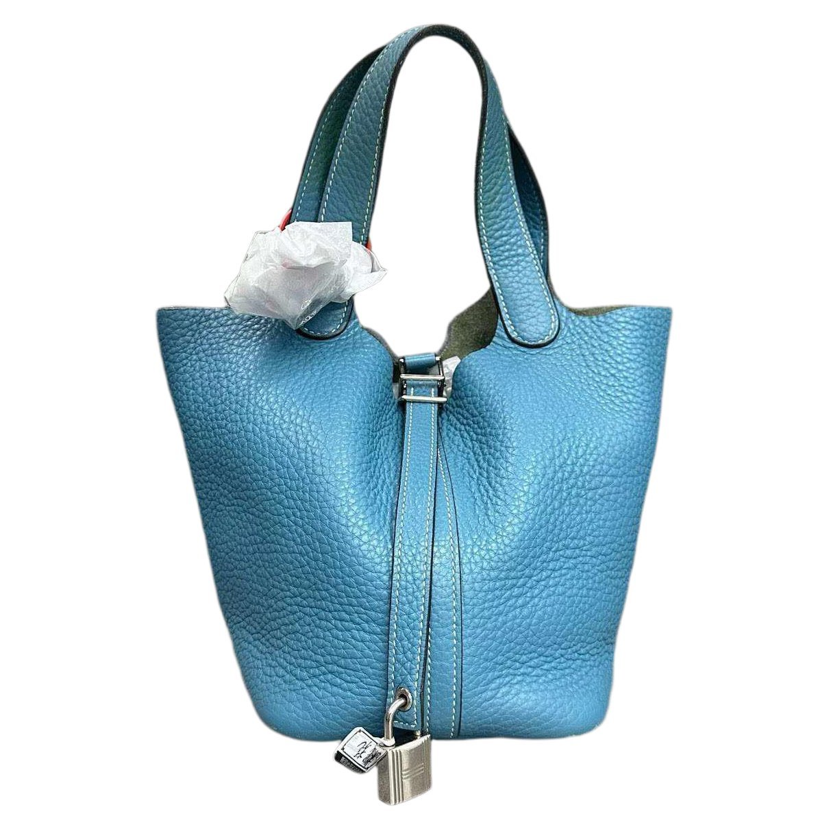 Picotin leather handbag