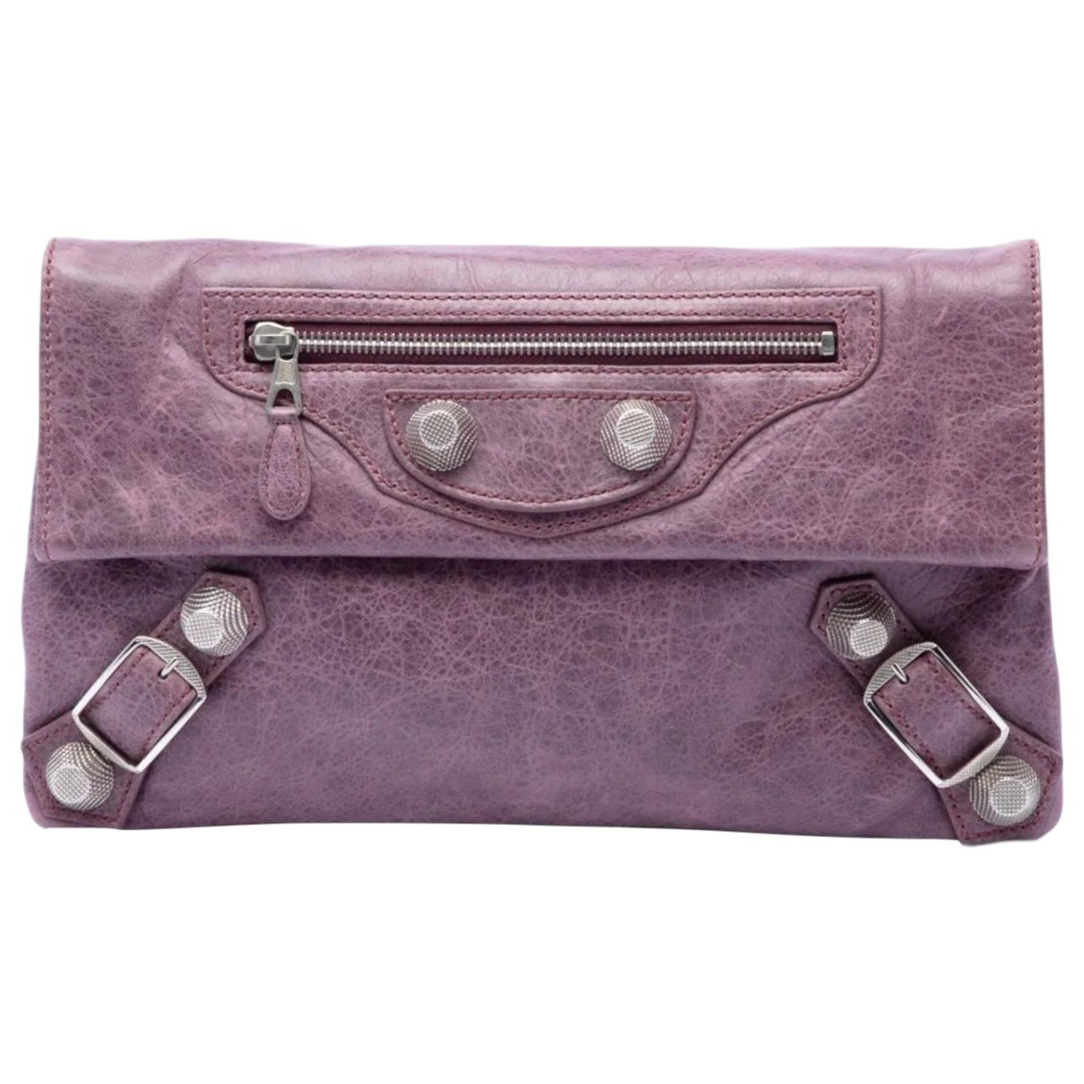 Envelop leather clutch bag