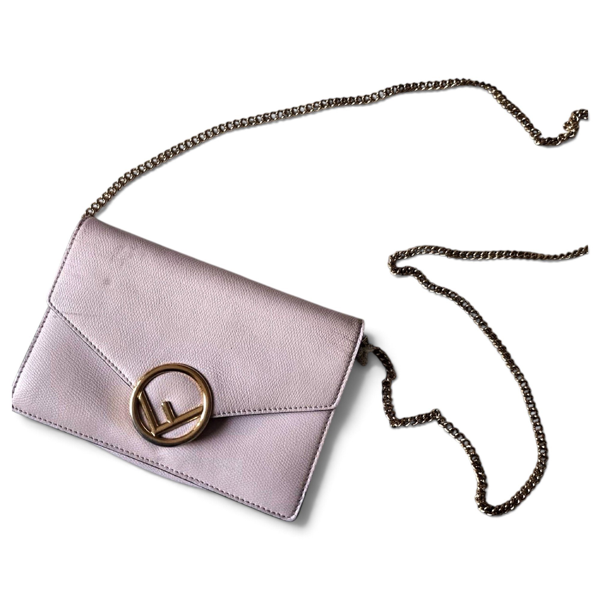 Wallet On Chain leather crossbody bag