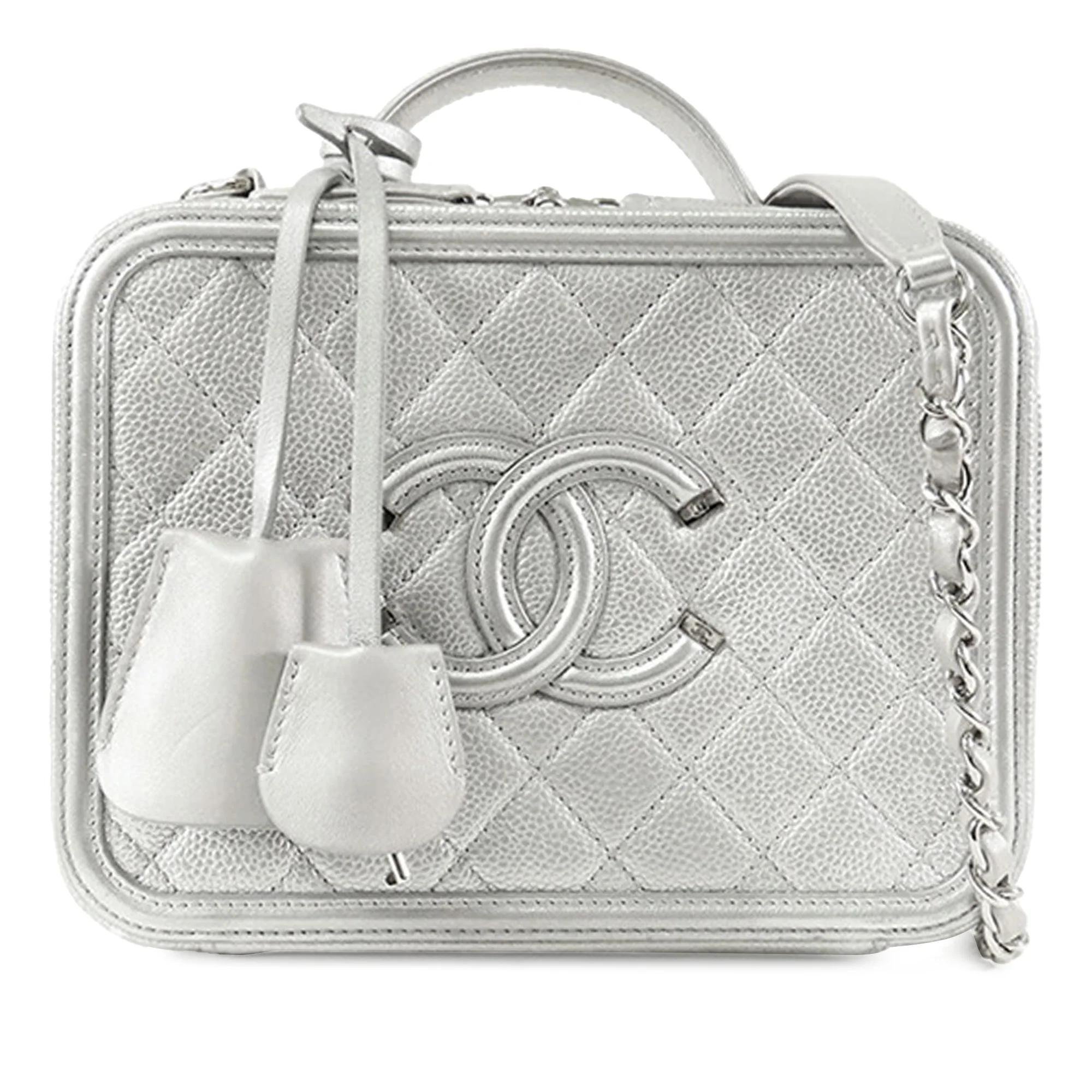 Leather vanity case