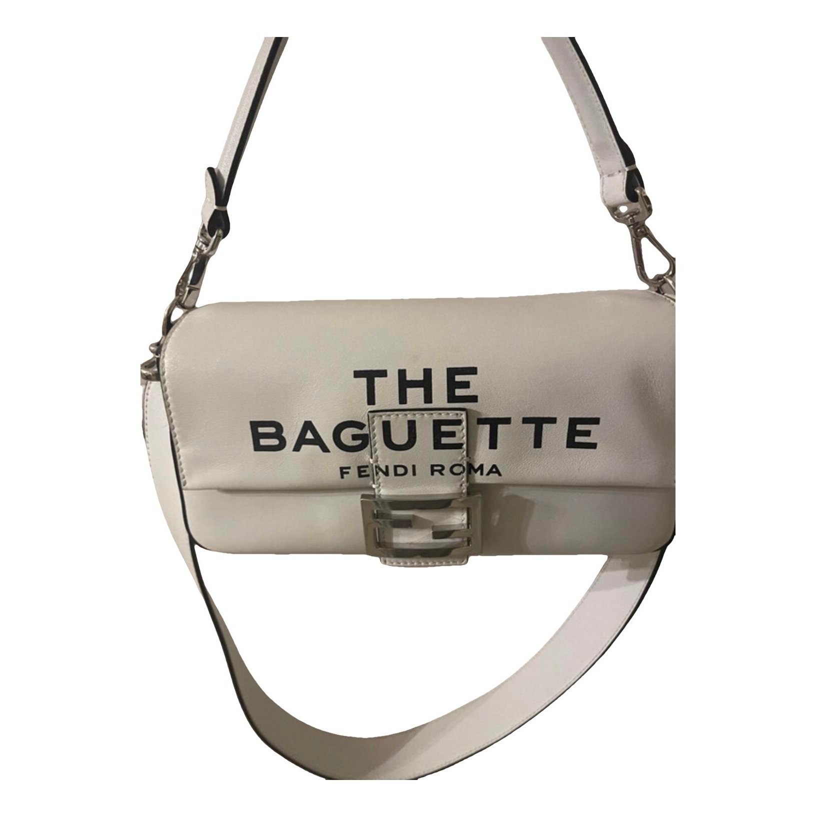 Baguette pony-style calfskin handbag