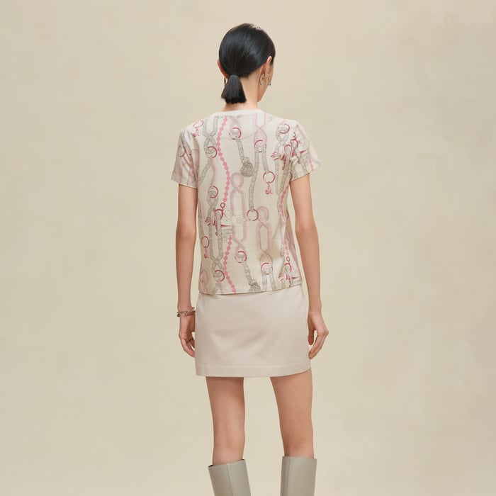 Beige Avoine "Palefroi Remix" Straight T-shirt