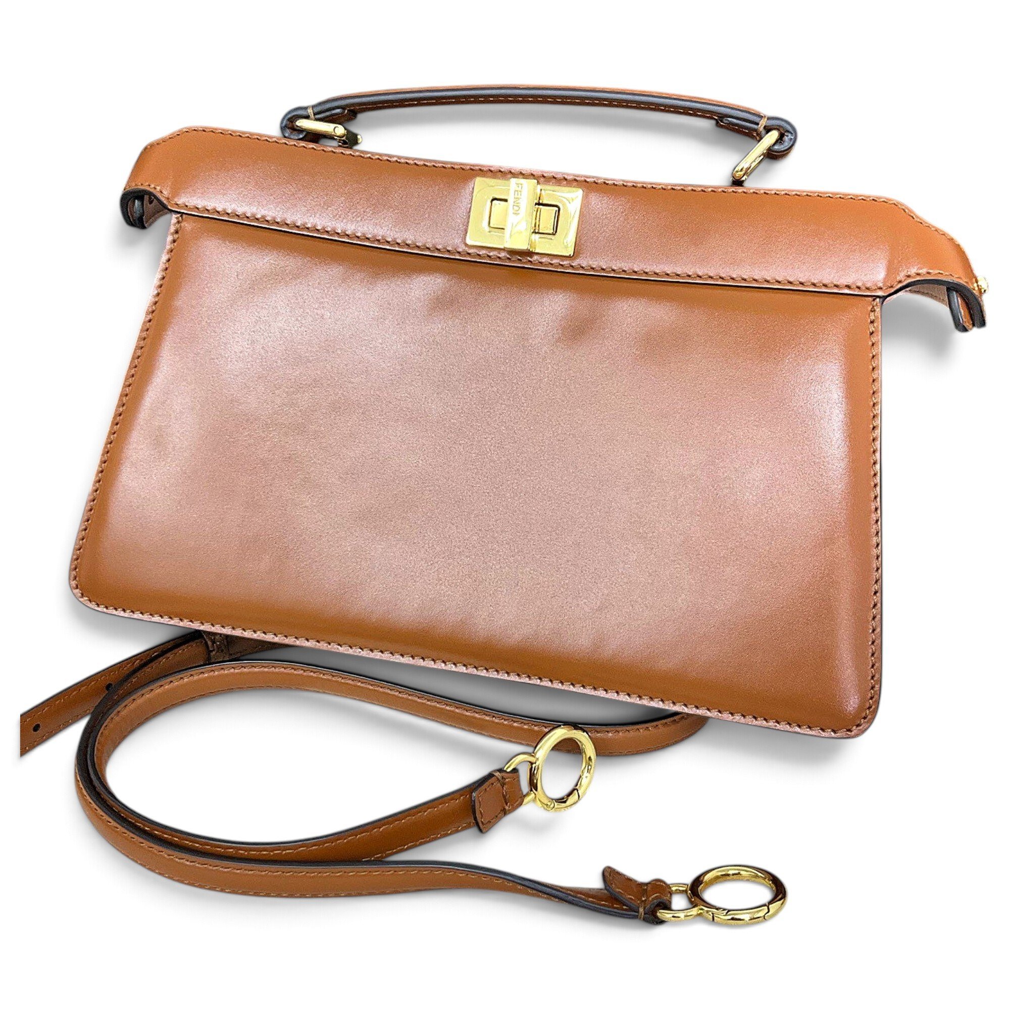 Peekaboo leather handbag
