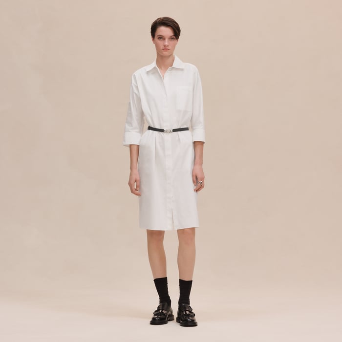 Blanc Shirt Dress