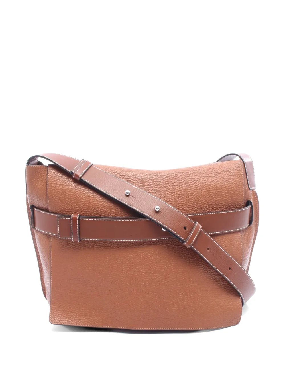 2000s leather messenger bag