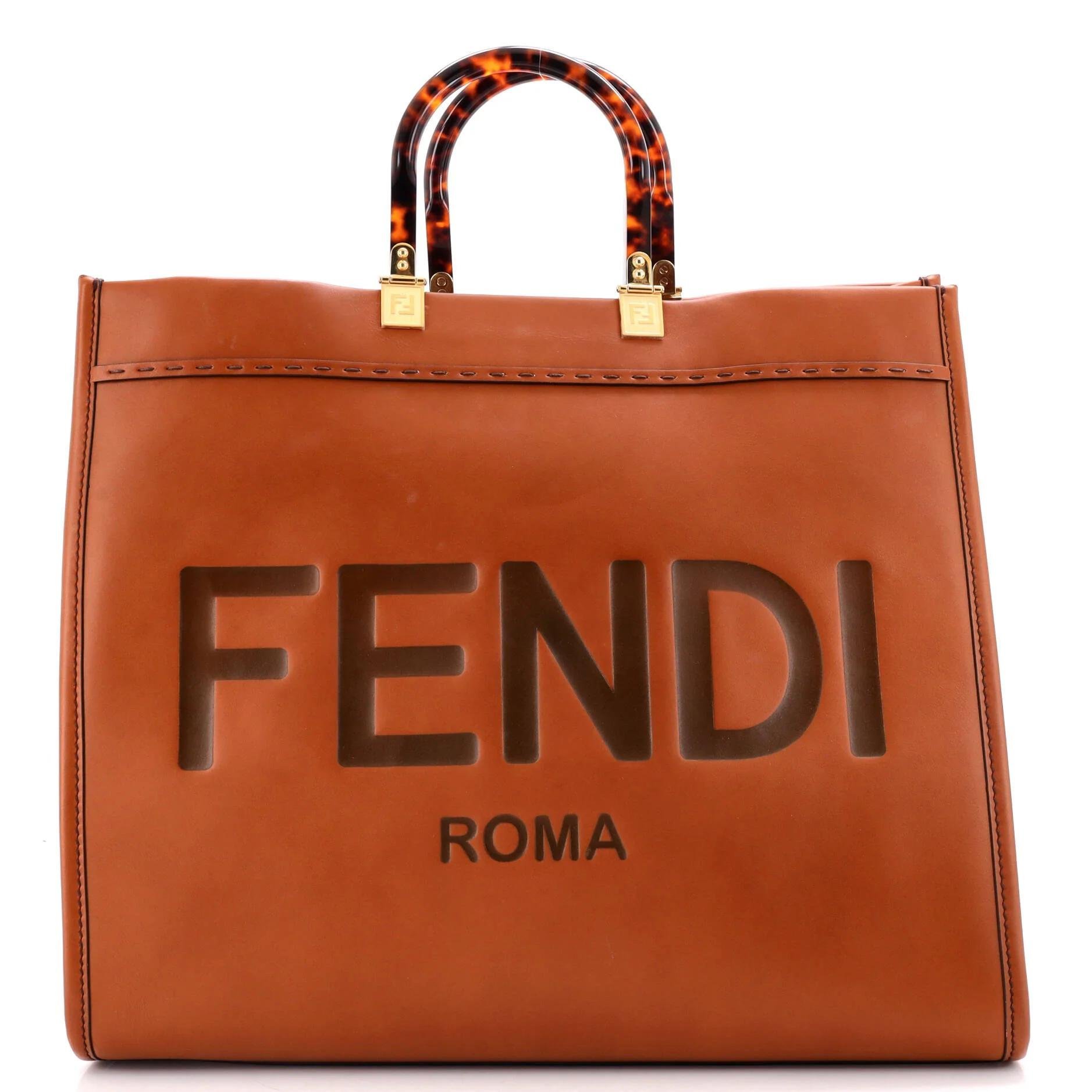 Leather tote